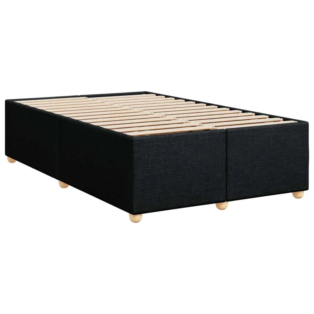 Letto box spring con materasso Nero 120 x 200 cm Tessuto 3455324