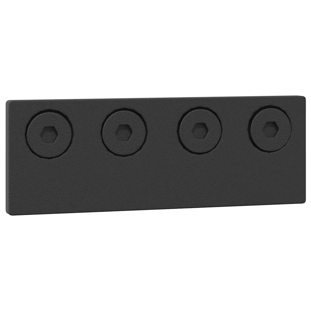 Kit di Binari per Porte Scorrevoli 305 cm Acciaio Nero CFW9318440