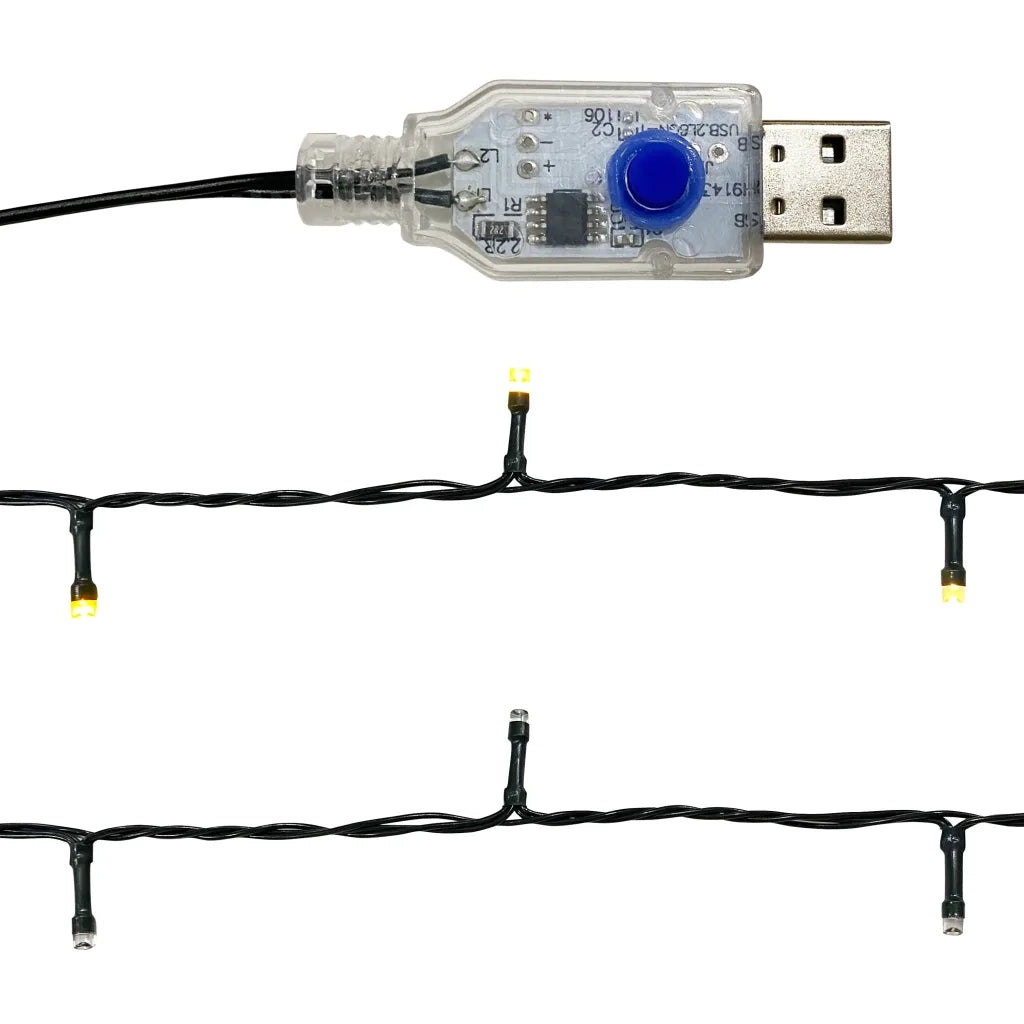 Ghirlanda Natalizia con Luci a LED 20 m Rosso 329197
