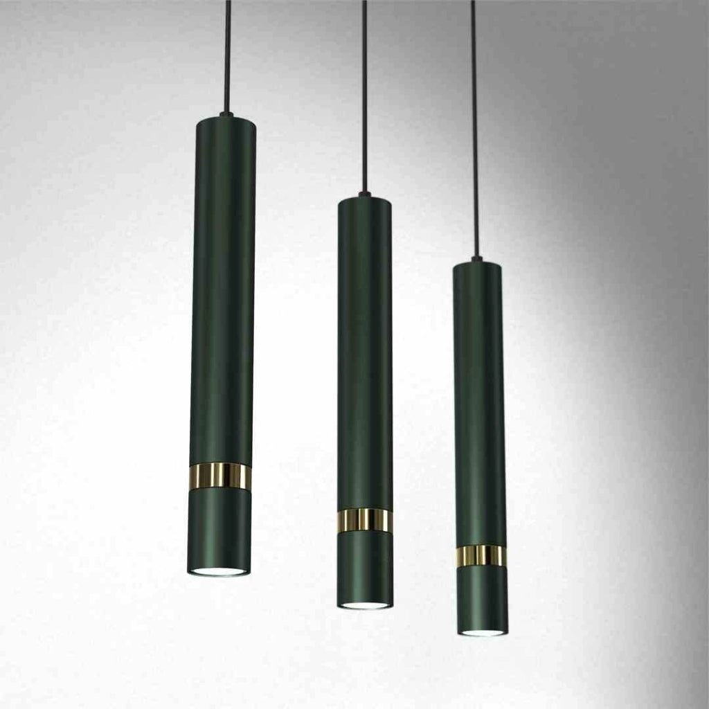 Lampada a sospensione Milagro Joker 3xGU10 verde oro