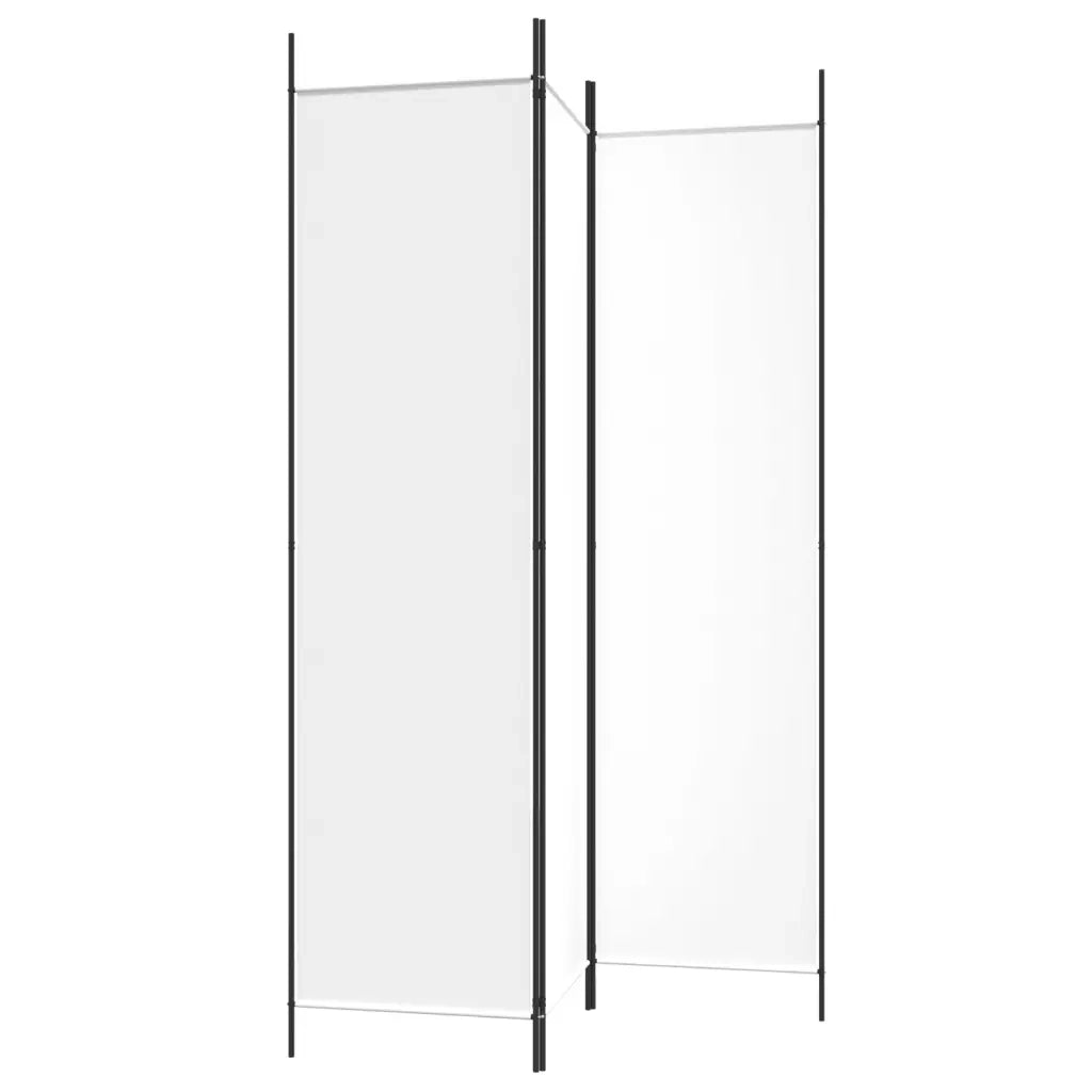 Divisorio Ambienti | Divider per stanze | Paravento a 3 Pannelli bianco 150x200 cm in Tessuto