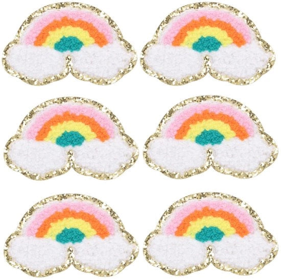 Set di patch regalo 6 pezzi - Applicatore per applicare - Patch bordato - Chenille - Abbigliamento/Bagagli - Foglio di colla termoattivata - Patch per abbigliamento

Specifiche tecniche: 
- 6 pezzi
- Materiale: chenille
- Utilizzo: abbigliamento e bagagli