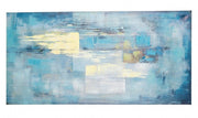 Dipinto 140x3,5x70 cm Abstract Blue in Tela