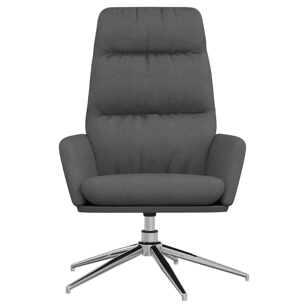 Poltrona Relax Grigio Scuro in Tessuto 341131