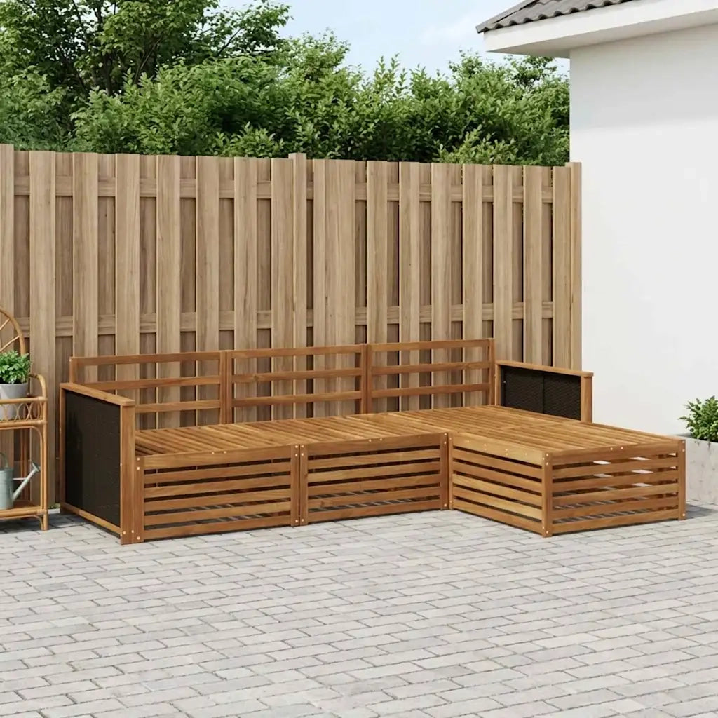 Set di divani da esterno 4 pcs Naturale 3383192