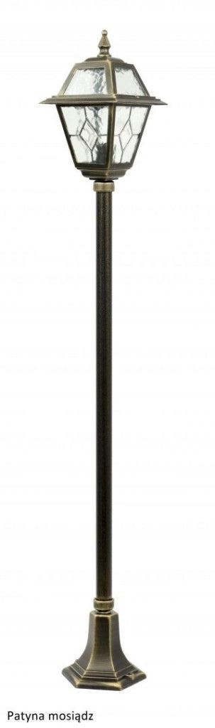 Lampione da esterno retrò 160cm E27 nero IP43 SU-MA