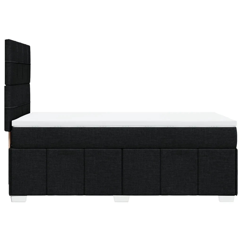 Giroletto a Molle con Materasso Nero 90x190 cm in Tessuto 3293825