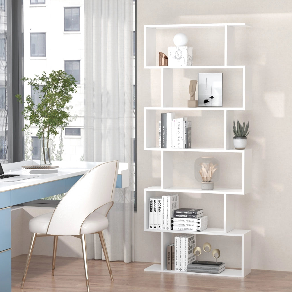 Libreria Moderna ¨C Minimal ¨C 80x23x192 Bianco