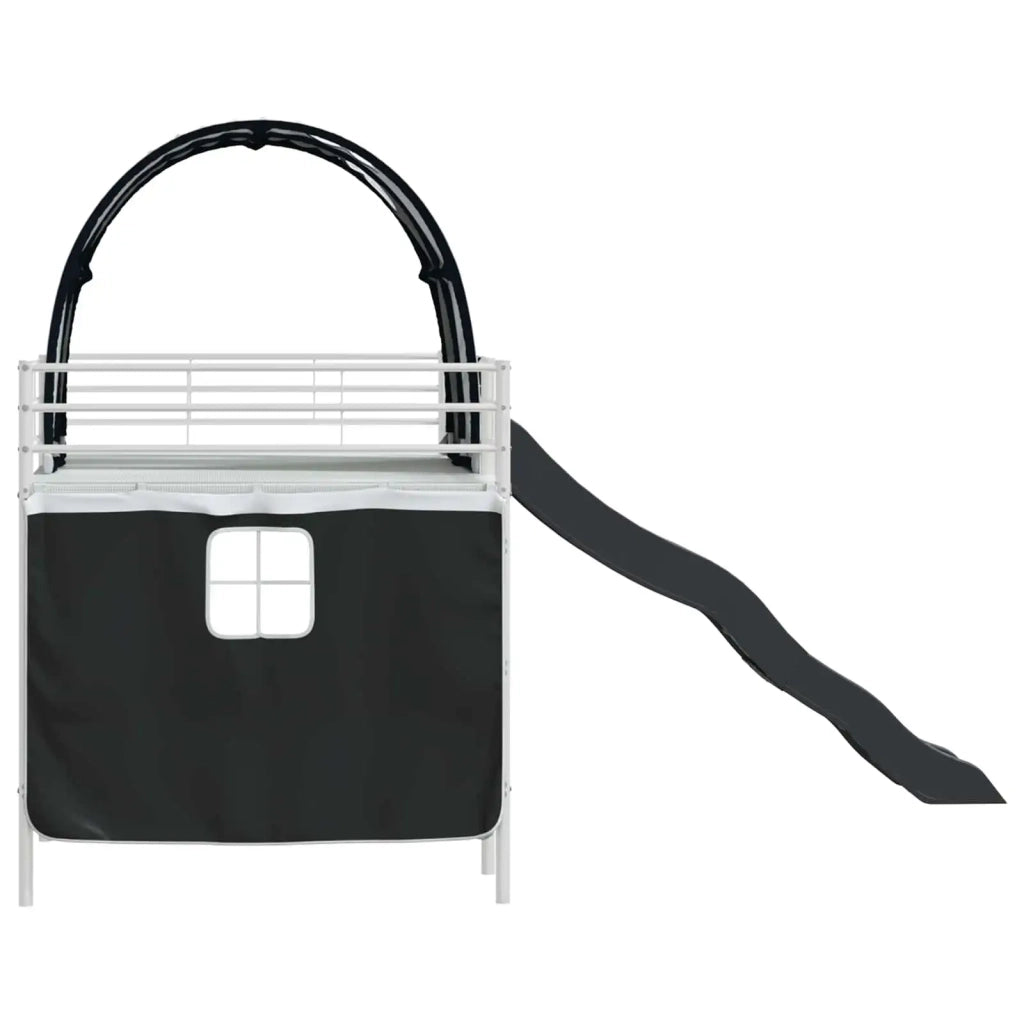 Struttura del letto loft per bambini Bianco e Nero 100 x 200 cm 42020855
