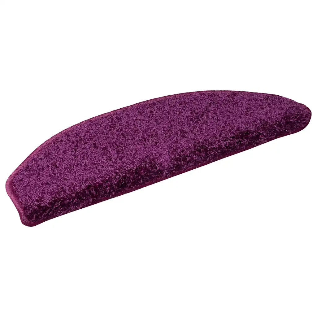 Tappetini per scale 15 pz | Gradini per Scale 65x21x4 cm Viola Semicircolari Grandi