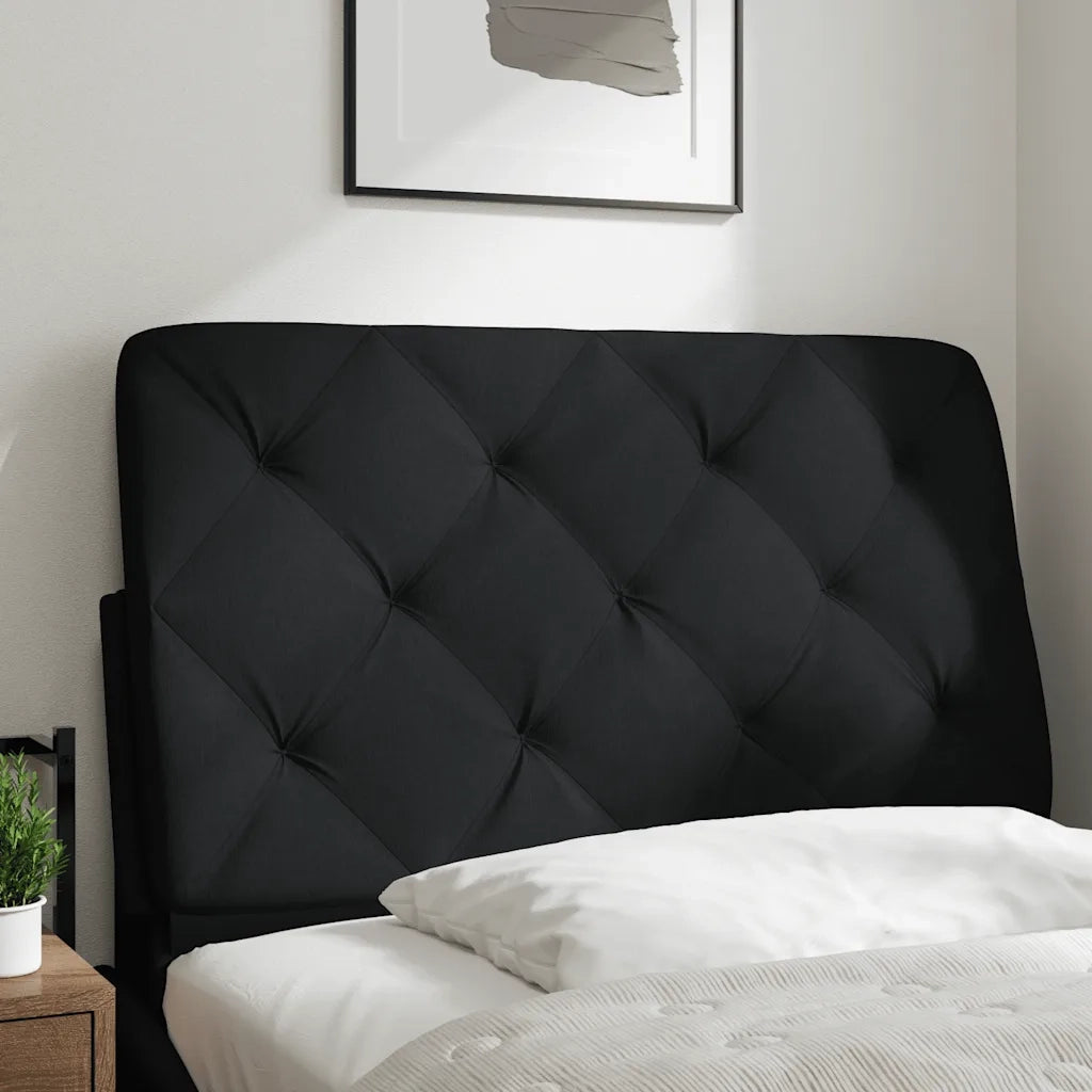 Cuscino Testiera-Cuscino per Testiera Nero 80 cm in Tessuto
