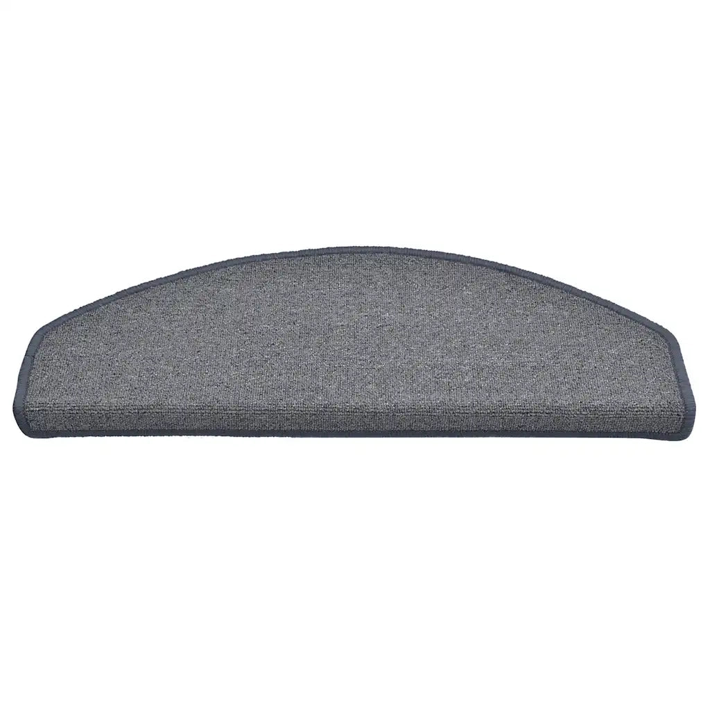 Tappetini per scale 30 pz 65x24x4 cm Grigio chiaro e blu Semicircolari Grandi 3365764