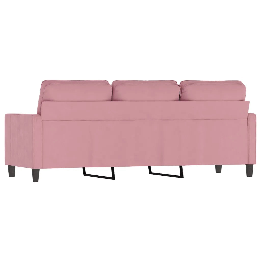 Divano a 3 Posti-Sofa 3 Posti rosa 180 cm in Velluto 814531