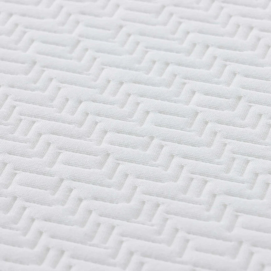 Materasso Bianco e Grigio 100 x 200 cm Tessuto Jacquard 4106327