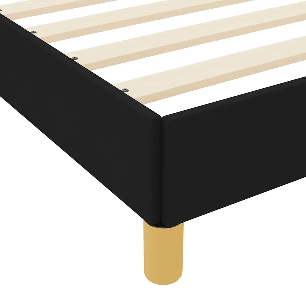 Letto a molle con materasso Nero 100 x 200 cm Tessuto 3398544