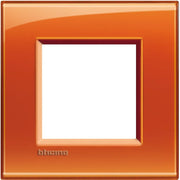 Living Light - Placca quadra 2P Arancio deep - LNA4802OD