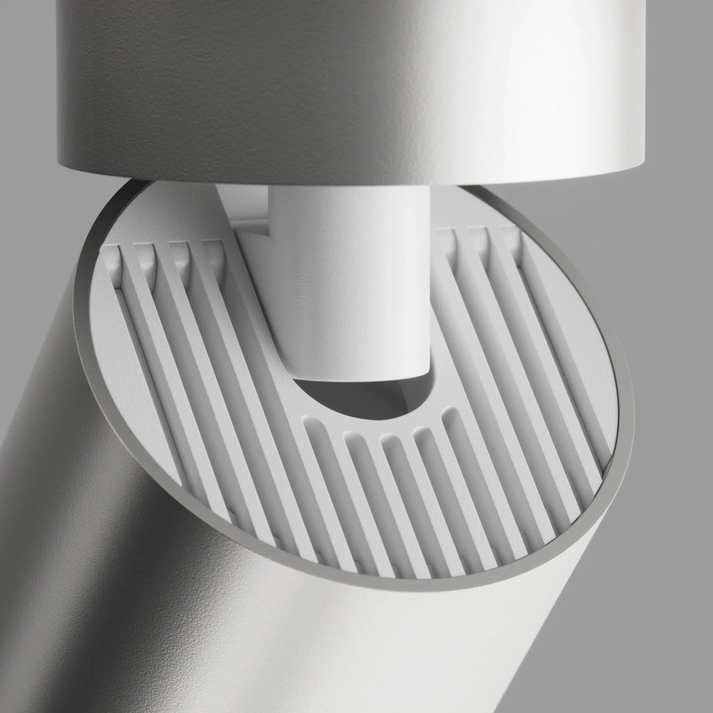 Maytoni Lampada Da Soffitto FOCUS S 1 Luce GU10 Argento Metallo