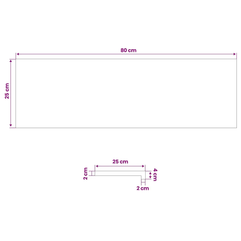 Tappeti per scale 4 pz 80 x 25 x 2 cm Marrone 3446221
