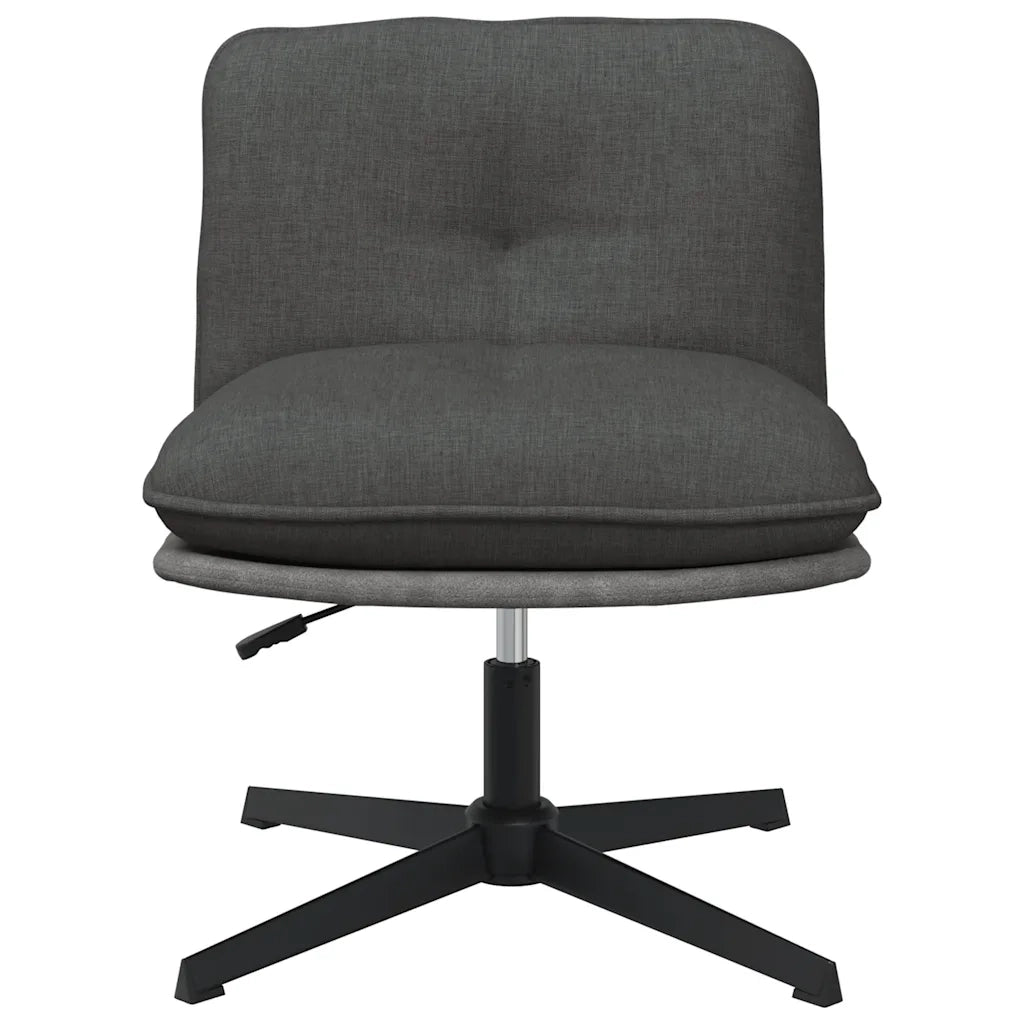 Sedia da Ufficio Girevole Grigio Scuro in Tessuto 4105390