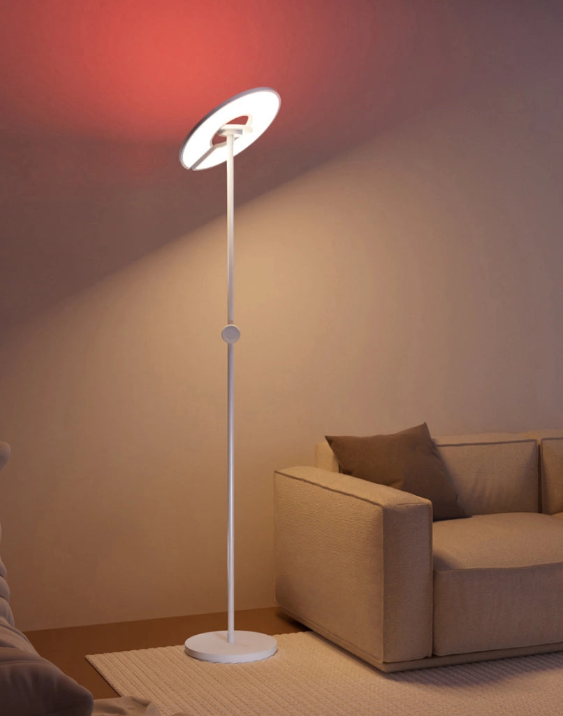 Lampada da terra moderna bianca LED RGB 48W Cento Italux