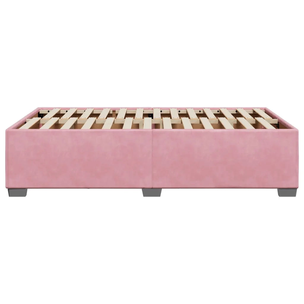 Giroletto senza Materasso Rosa 120x190 cm Velluto 3284624