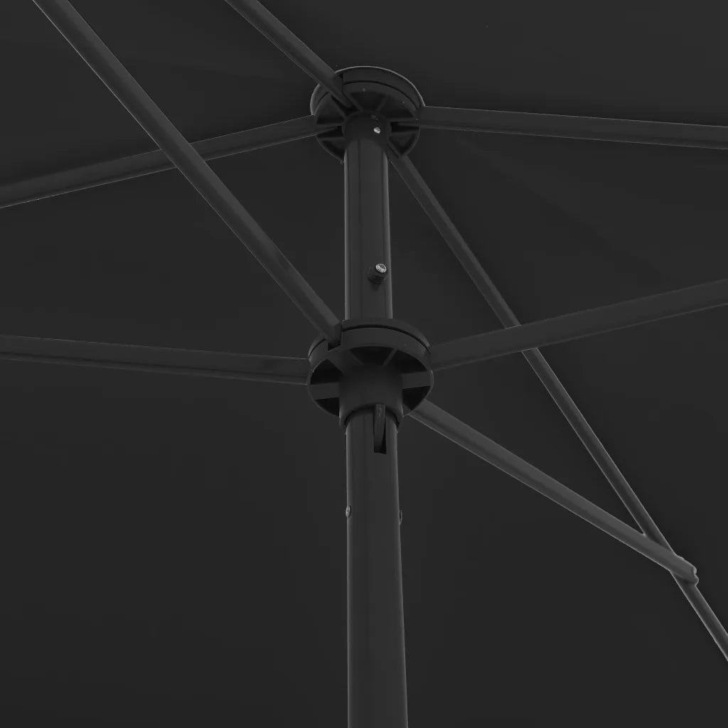 Ombrello | Parasolne da Spiaggia Nero 200x125 cm