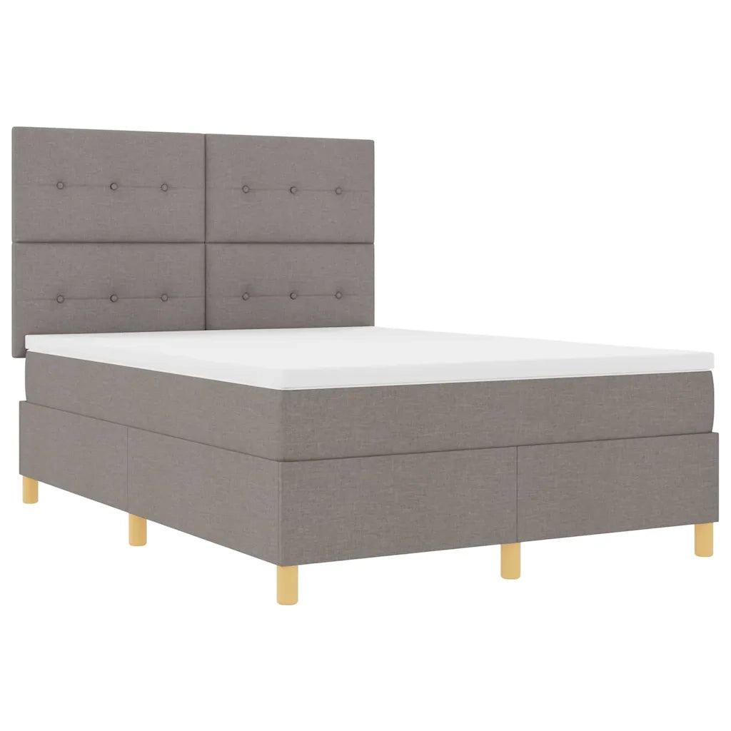Letto a Sorgente LED con materasso Talpa 160 x 200 cm Tessuto