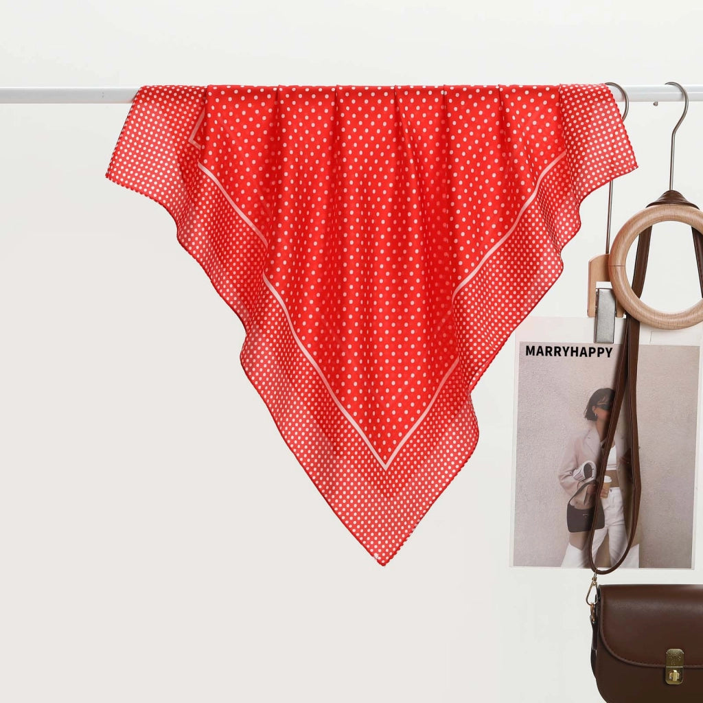 Nuova sciarpa classica da donna a pois