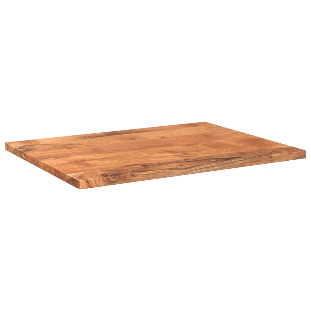 Piano Tavolo 90x50x3,8 cm Rettangolare Legno Massello Acacia