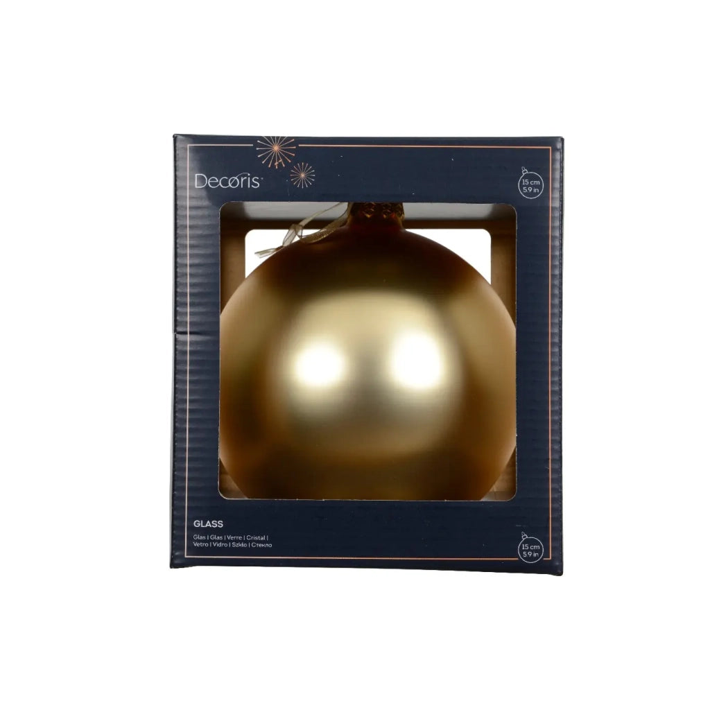 Pallina Vt opaco oro chiaro d15cm