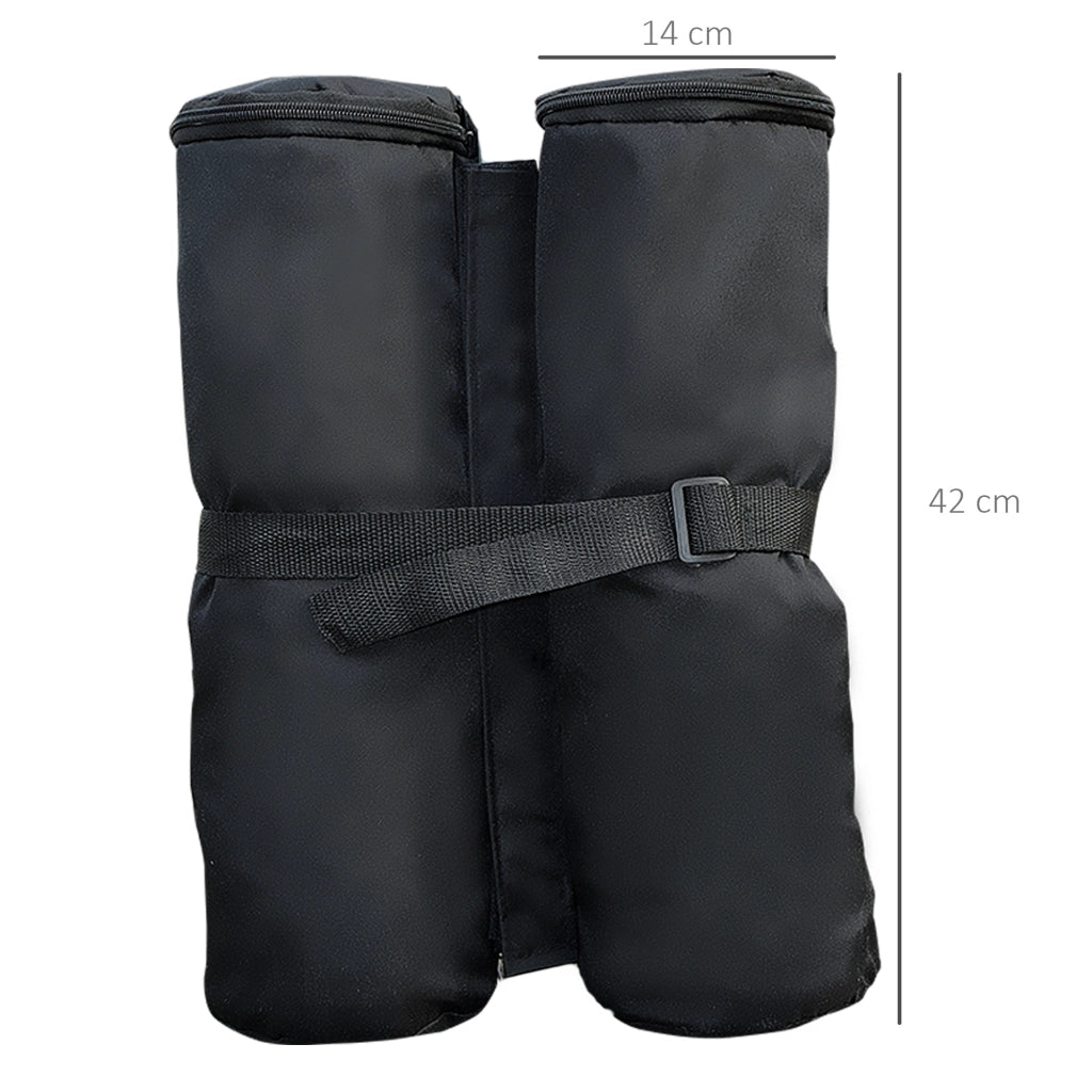 Sacchi di Zavorra per Gazebo ¨C Zephmum ¨C Nero 4 Pz