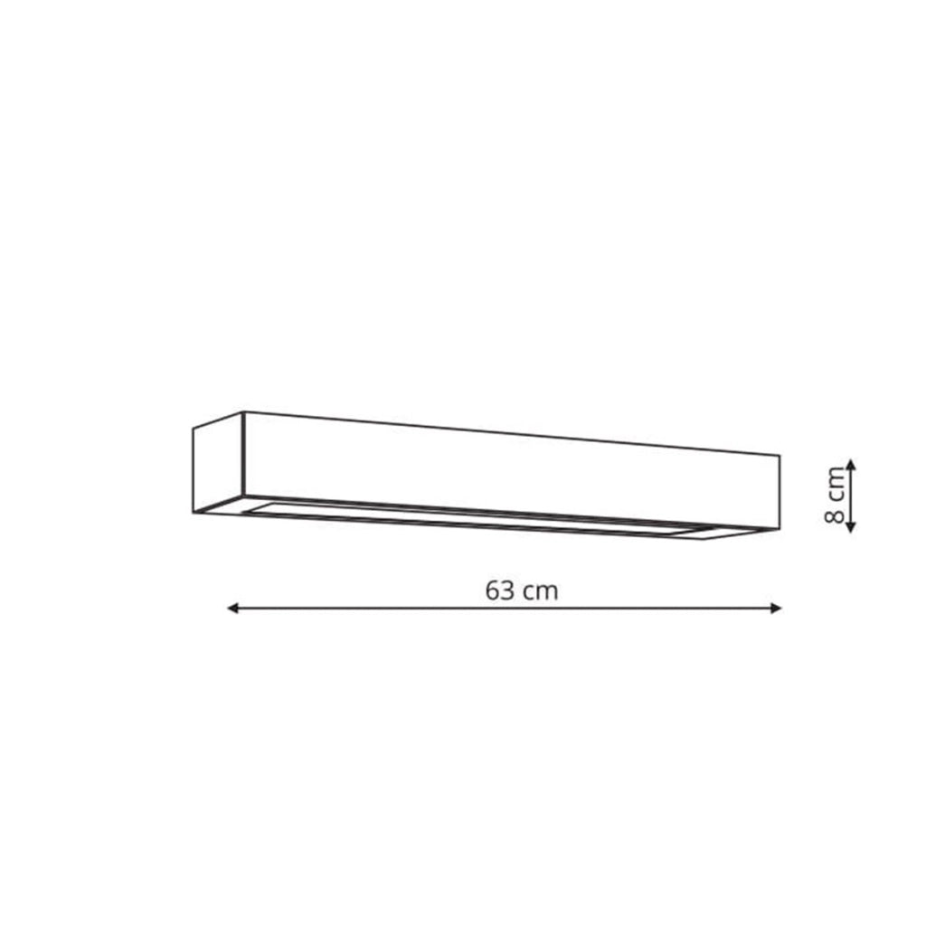 Applique bagno nera 63cm LED CCT 9W IP44 Ibros Prestige