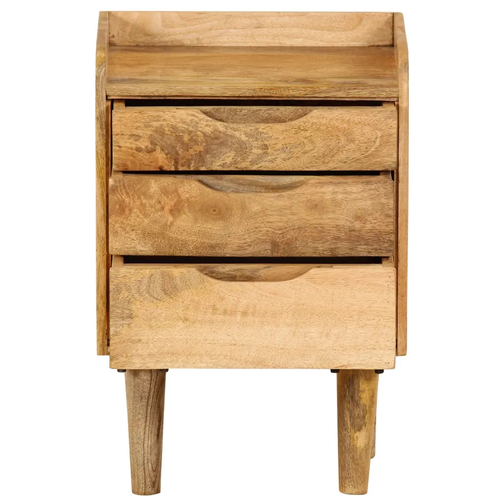Comodino in Legno Massello di Mango 40x30x59,5 cm 246788