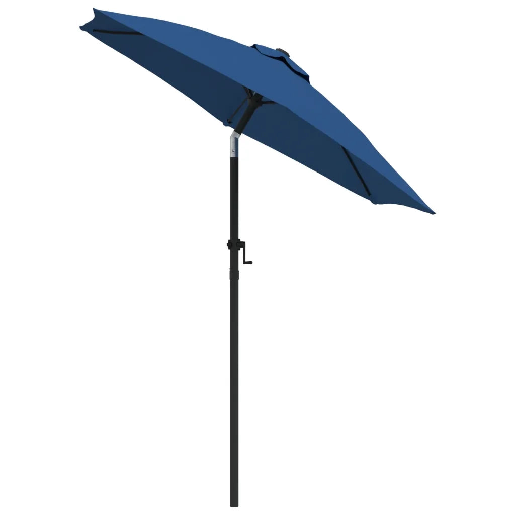 Ombrellone-Ombrello da giardino Blu 200x224 cm in Alluminio