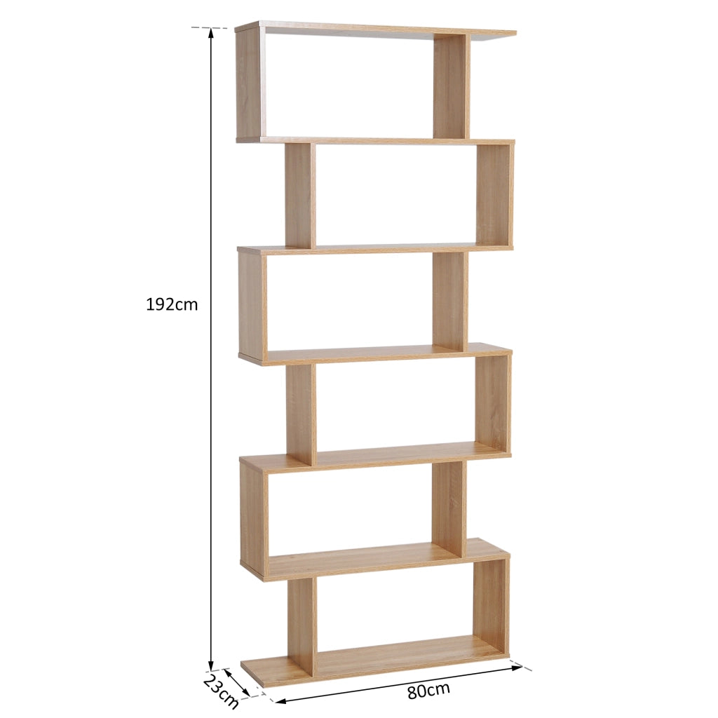 Libreria Scaffale Design Moderno ¨C Minimal ¨C Rovere Chiaro 80x23x192