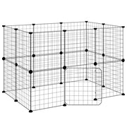 Gabbia per Animali 20 Pannelli con Porta Nera 35x35 cm Acciaio CFW6155862