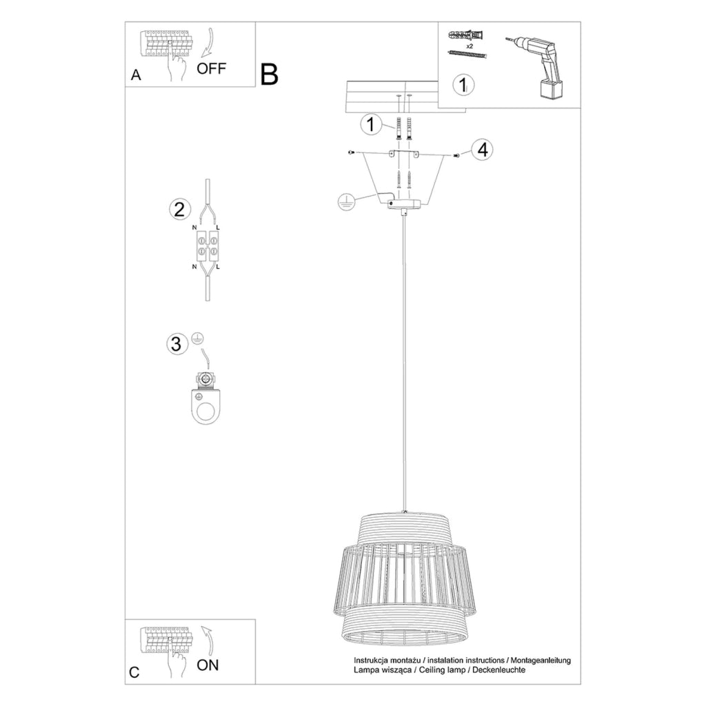 Lampada a sospensione BRILO