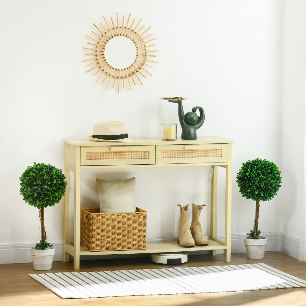 Alberi di bosso artificiali, set da 2, 60 cm, piante artificiali resistenti ai raggi UV in vasi per la decorazione del soggiorno, verdi