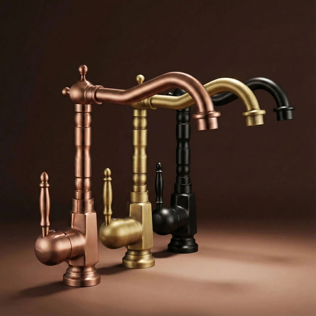 Rubinetto Da Lavabo Rea Bona Old Black High