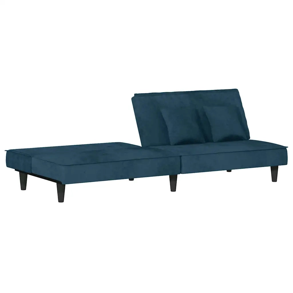 Divano letto | Sof¨¤ letto | Letto singolo Blu in Velluto