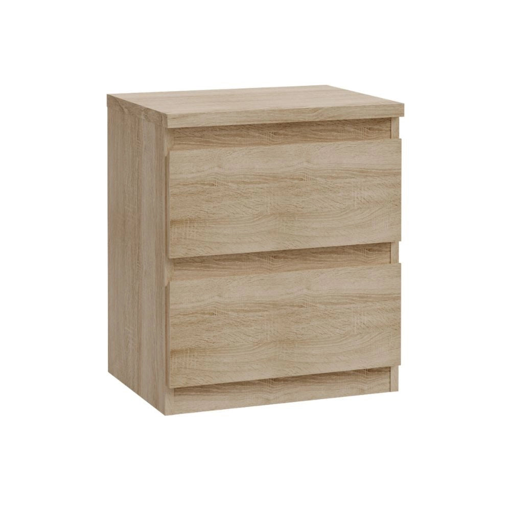 Comodino Morgan 2 cassetti rovere – 41.8x32.2x49.3H