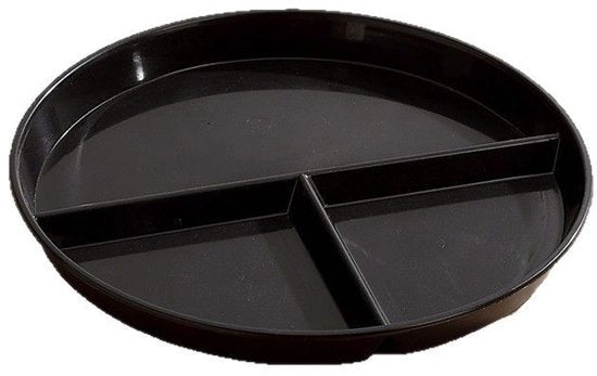 Bordi ceramici in nero con contenitori per adulti, 2 pezzi di piatti in porcellana con controllo delle porzioni, tavolo da servizio profondo con 3 contenitori, riciclabile, adatto per forno a microonde e lavastoviglie.
