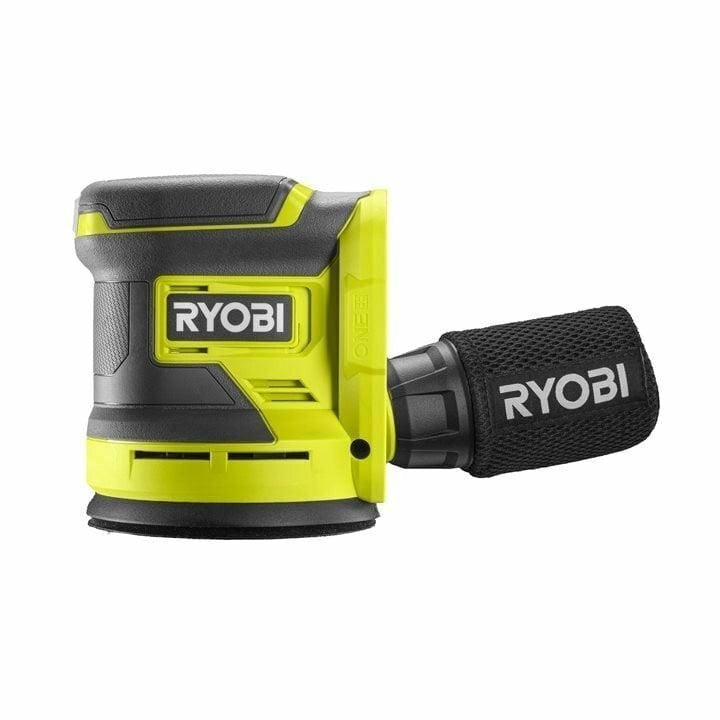 RYOBI RROS18-0 Levigatrice Rotorbitale a Batteria 18V ONE+ Diametro Disco 125 mm Velocita' 20000 oscillazioni-min Senza Batteria e Caricatore colore Nero