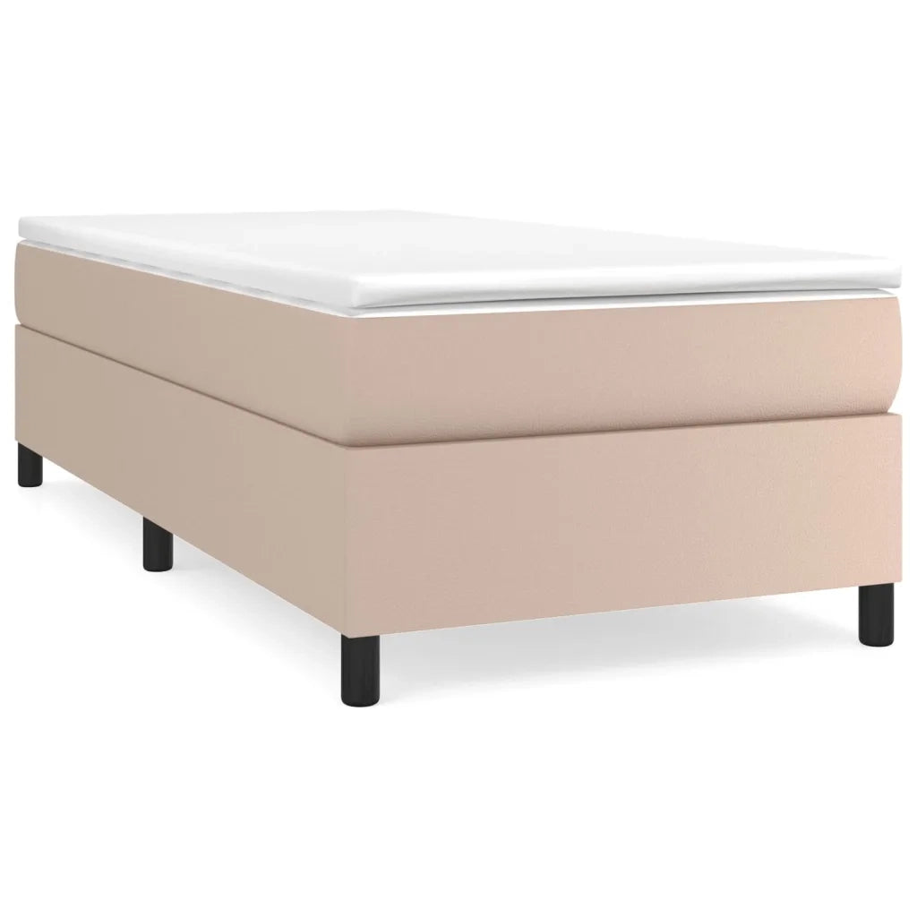 Giroletto a Molle con Materasso Cappuccino 80x200 cm Similpelle 3144577