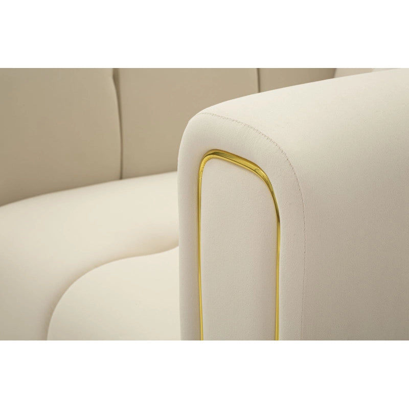 Poltrona Alma Crema Con Cuscino cm 97x81x71