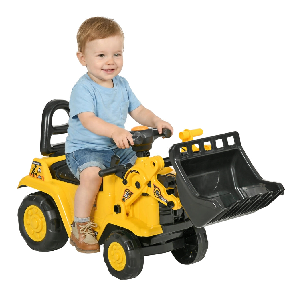 Escavatore Giocattolo per Bambini ¨C Xylo ¨C Giallo e Nero con Contenitore 80x26.5x39cm