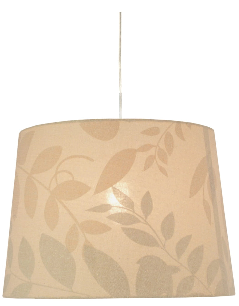 Lampada a sospensione Candellux Mirage Ø35 E27 crema cromo