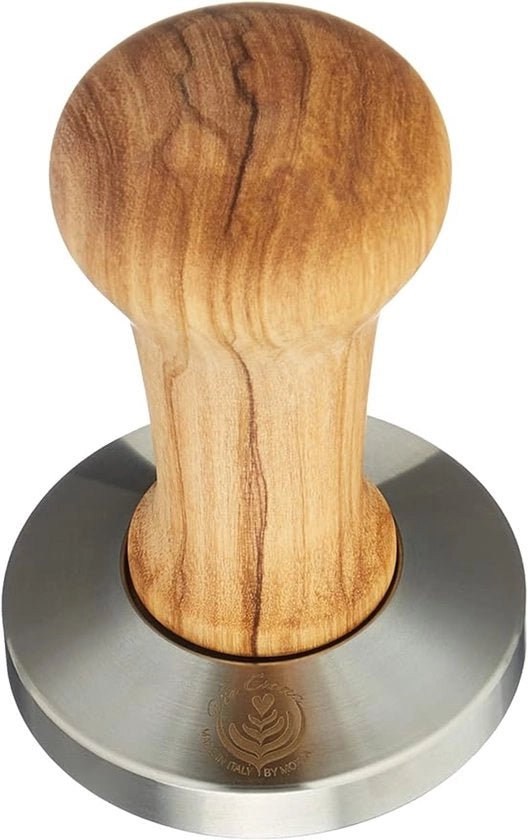 Tamper in legno di olivo, Made in Italy, 58,5 cm