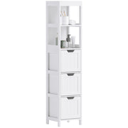Mobile da Bagno con 2 Ripiani e 3 Cassetti ¨C Zephmum ¨C Bianco