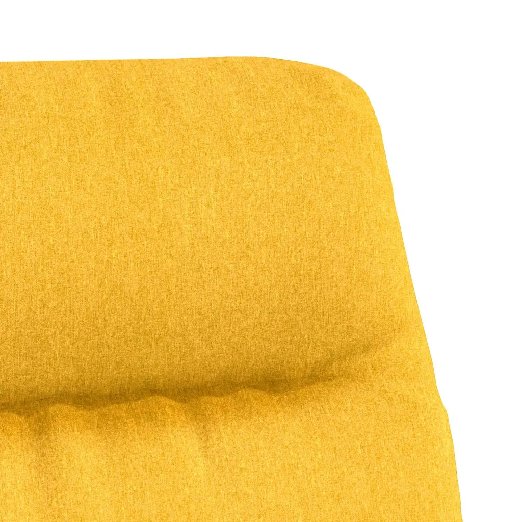 Sedia Rilassante Giallo Senape in Tessuto 341137